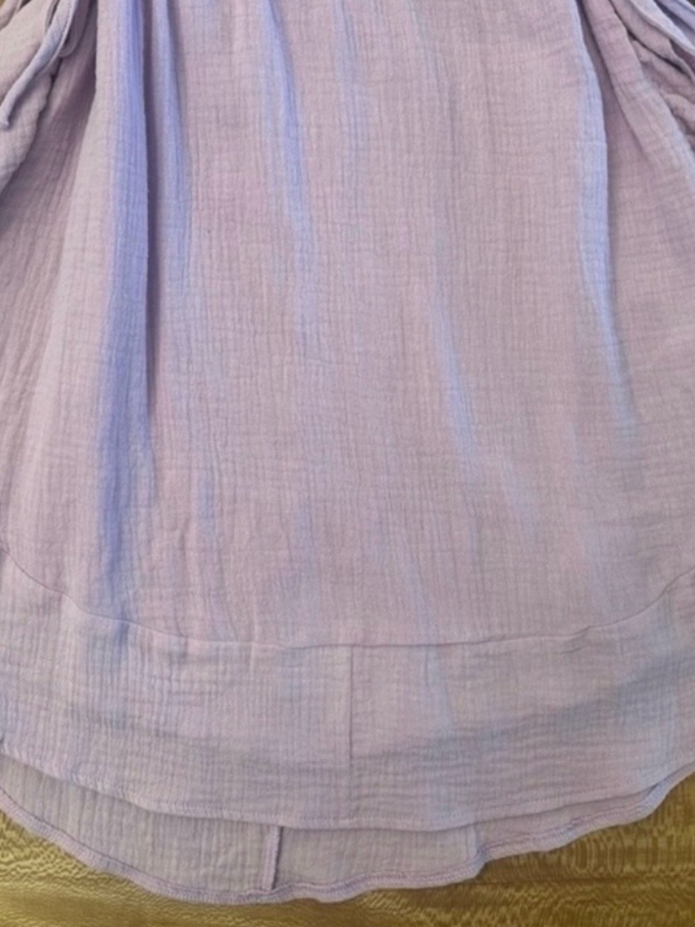 Umgee Lilac Ruffle Tie-Waist Mini Dress | Size: Small NWT - Picture 8 of 11
